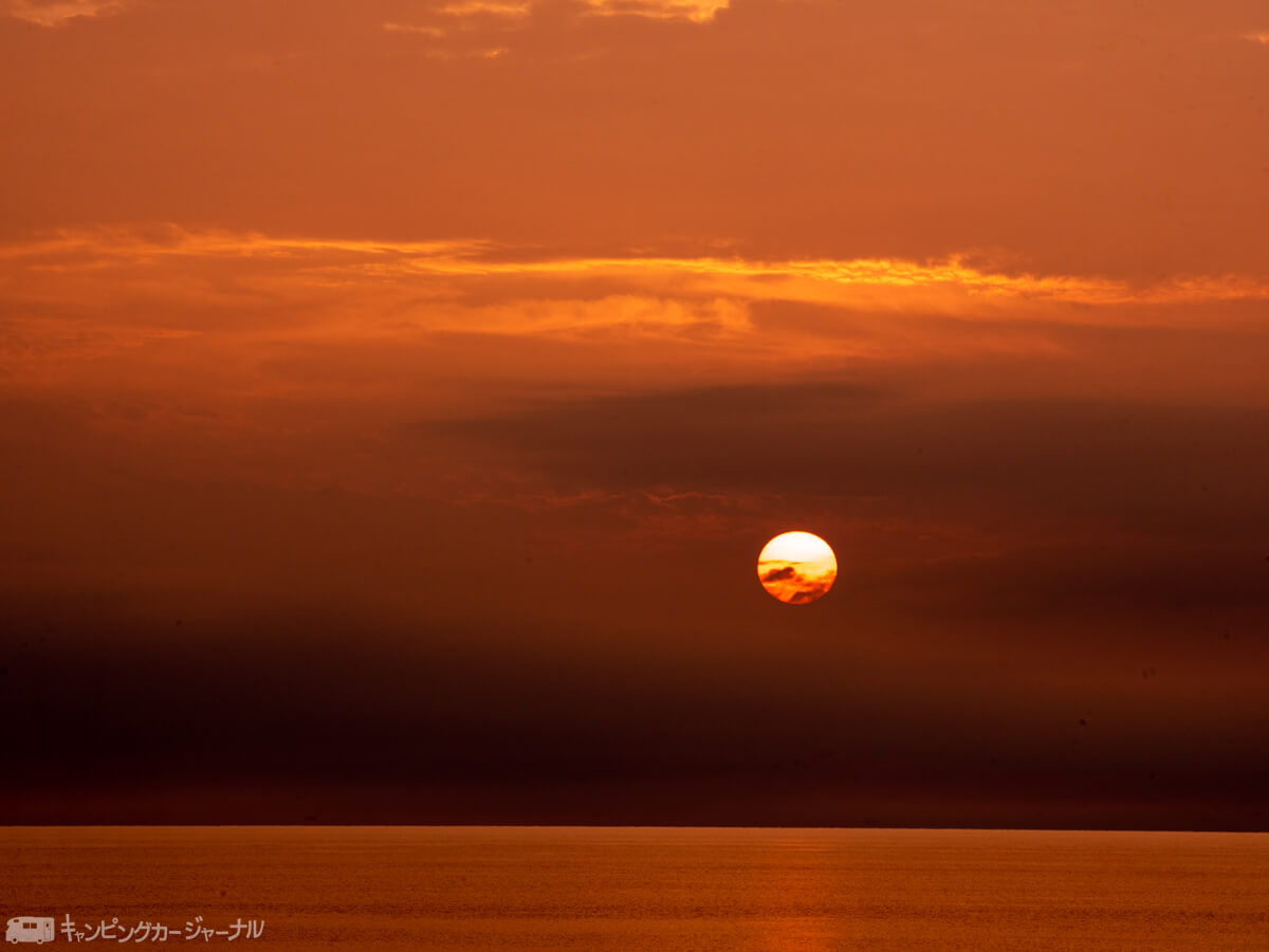 日本海の夕日