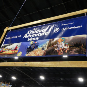 adventure show signboard