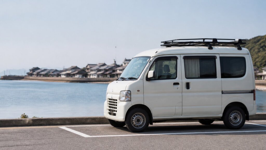 RVパーク別府みなと市場は、隣の200円温泉と市場の昼で組む【大分・別府】