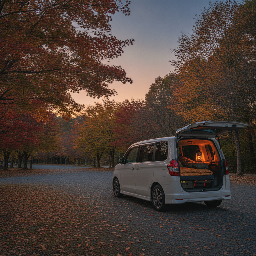 秋の車中泊デビューは「9月・10月・11月で別物」｜初心者が最初に揃える持ち物と、失敗しない1泊目の作り方【2026年版】
