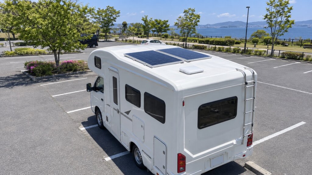 キャンピングカーのソーラーは1日何Wh入るか｜200Wは真夏がピークではない